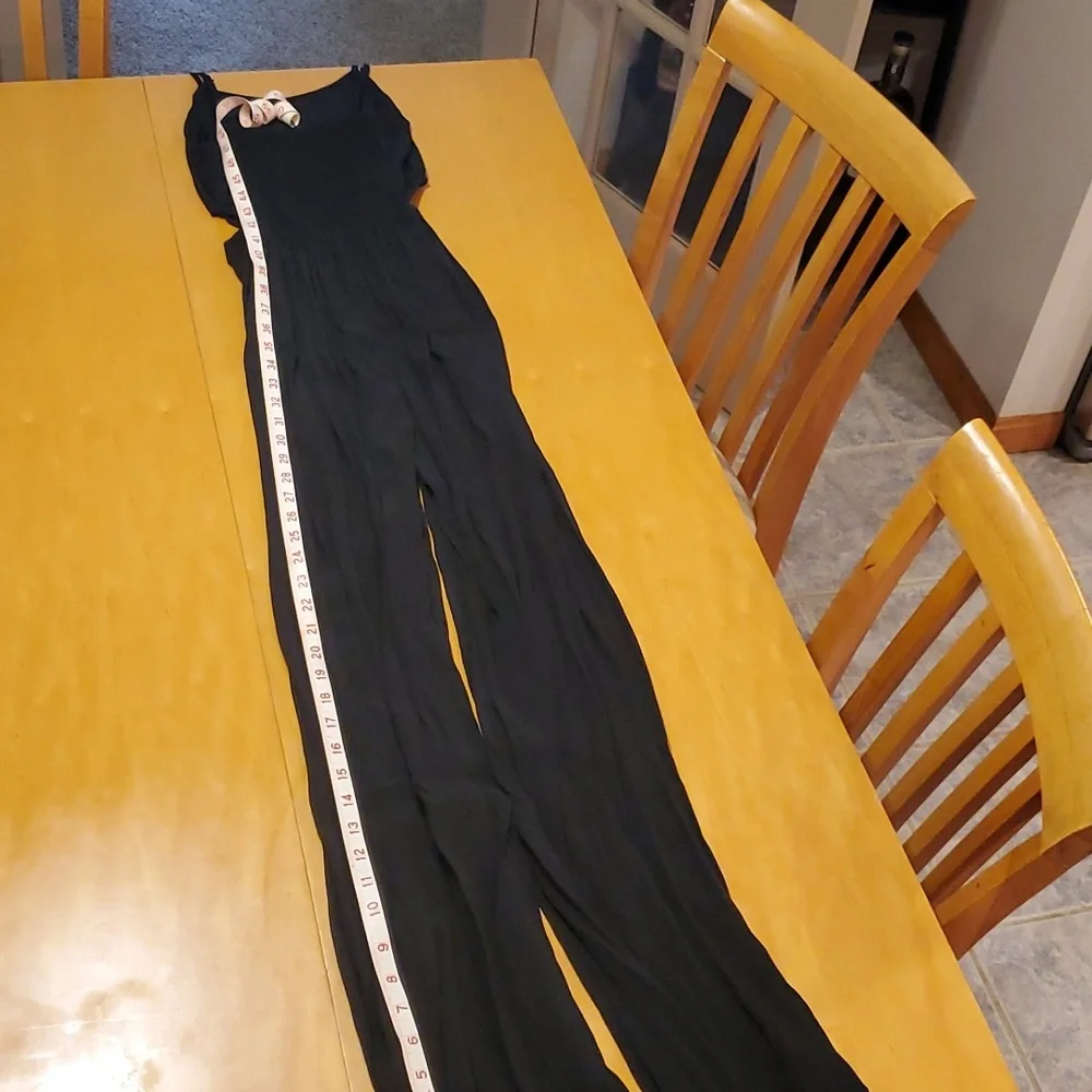 Express Women's XS Pantsuit, all black waist peekaboo cutouts◾️great condition - Picture 7 of 9